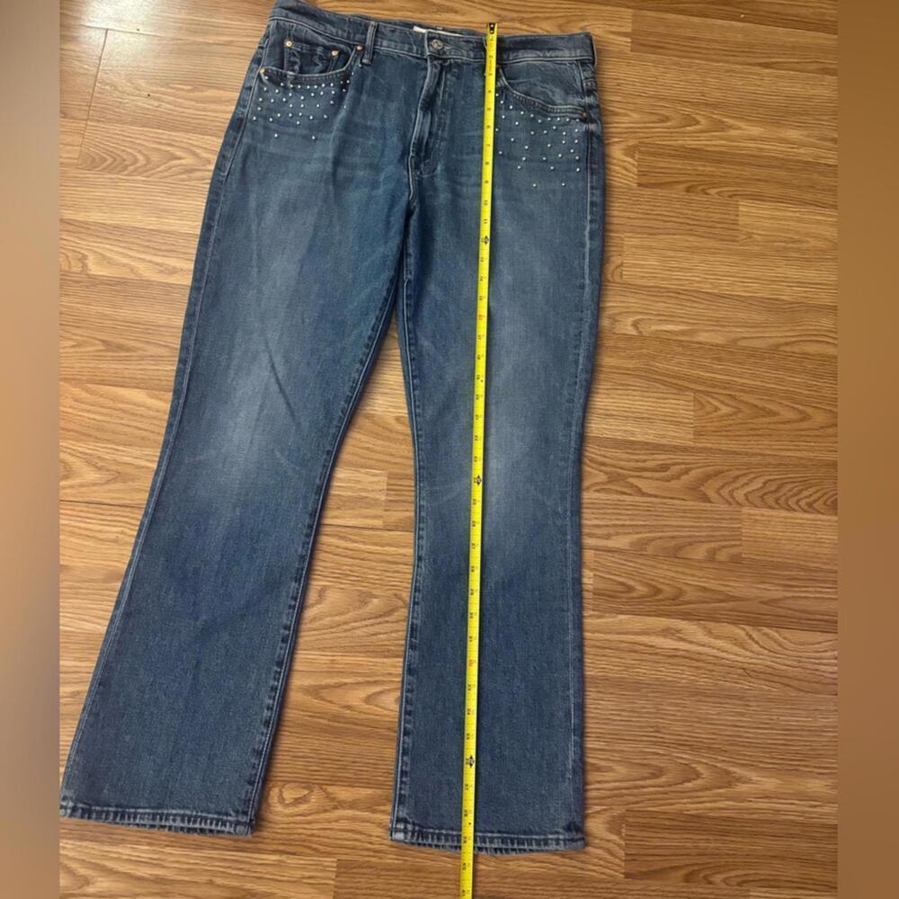MOTHER SUPERIOR The Inside Flood Metal Magic Jeans Size 33 - Picture 5 of 9